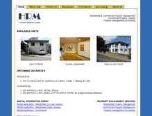 Tablet Screenshot of hawaiirealtymanagement.com